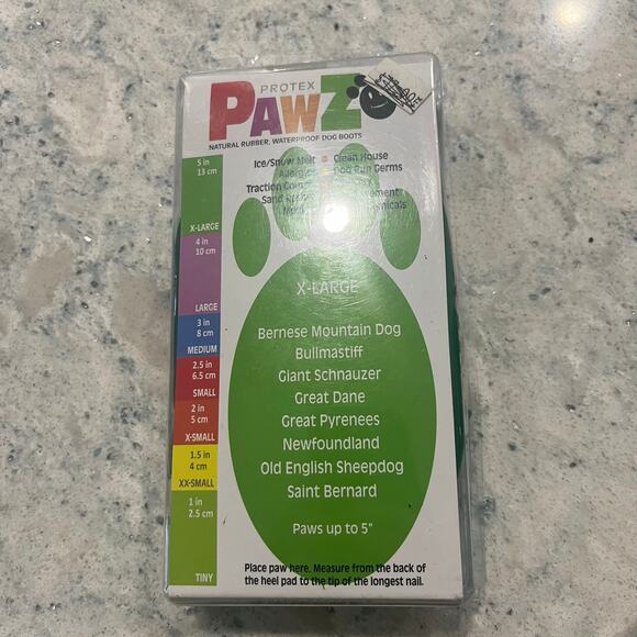 Protex Pawz Rubber Dog Boots, X-Large size, containing 12 boots per pack Green - Picture 3 of 3